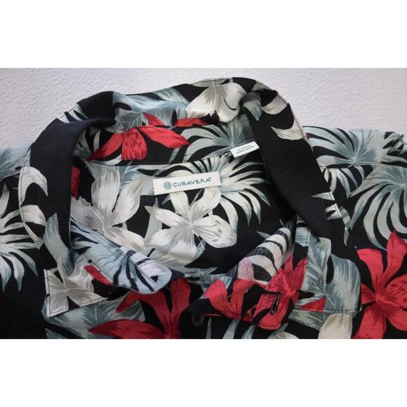 Cubavera Hawaiian Button Up Camp Shirt Floral 100% Viscose Relaxed Mens Sz 4XL - Picture 5 of 7